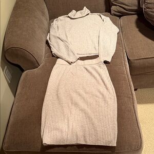 GAP Turtleneck Sweater and Matching Skirt.